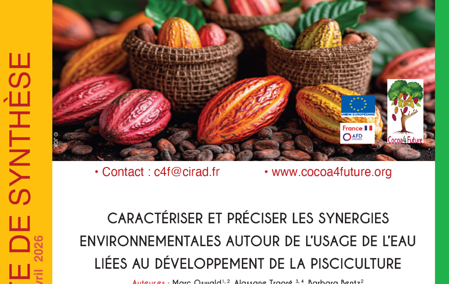 Note synthse page accueil